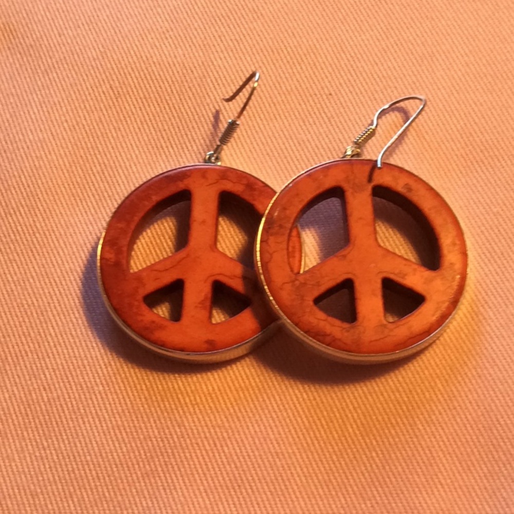 Peace Sign Earring